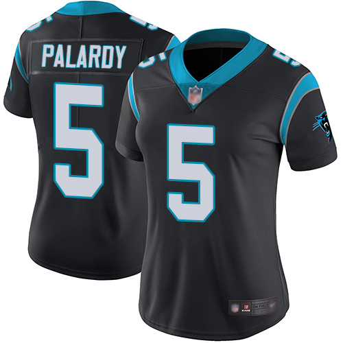 Carolina Panthers Limited Black Women Michael Palardy Home Jersey NFL Football #5 Vapor Untouchable->women nfl jersey->Women Jersey